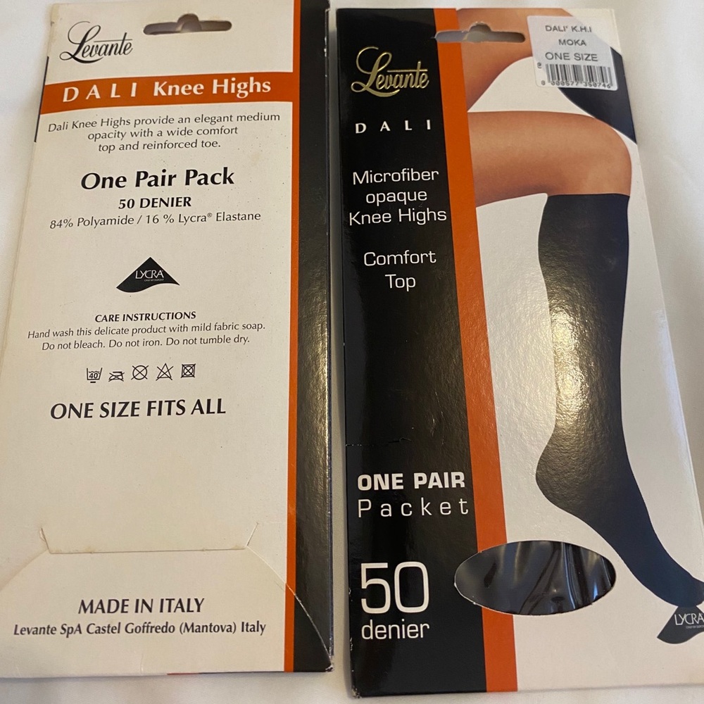 Black knee high socks.